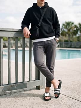 Combine with tapered joggers, a cropped hoodie, and a crossbody bag for a modern streetwear-inspired ensemble.