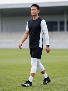 Adizero Impact Football Cleats – A full team uniform featuring a black-and-white moisture-wicking jersey, padded football pants, and matching white compression sleeves for a unified professional appearance.