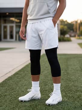 Adizero Impact  Ii American Football Cleats – Intense practice gear: Combine with black compression leggings, white performance shorts, and a sleeveless tech hoodie for a streamlined silhouette during drills.