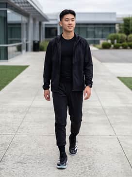 Adizero Instinct Turf Shoes 20 – Pair with black tapered joggers, a moisture-wicking compression shirt, and a sleek performance windbreaker for a focused training session.