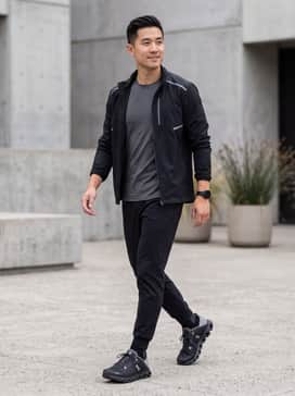 Cloud 6 Coast – Pair with tapered black joggers, a light grey performance tee, and a sleek matte windbreaker for a high-tech urban look.