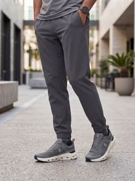 Cloudpulse Next – For a casual weekend outing, style them with light-wash athletic fit jeans, a crisp white tee, and a light grey unzipped hoodie.