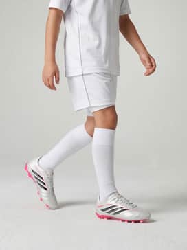 Copa Pure Iv Elite Firm Groundmulti Ground Soccer Cleats Kids – A matching team soccer jersey and shorts set in white or silver to complement the metallic upper.