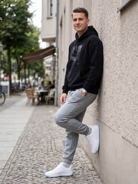 Gv Special Boss – Combine with heather grey tech-fleece joggers and a black oversized graphic hoodie for a comfortable yet stylish streetwear ensemble.
