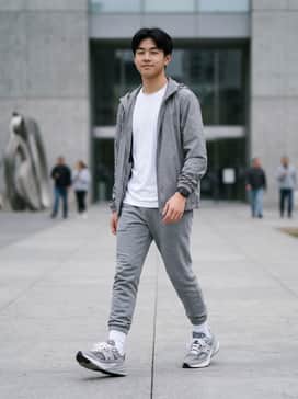 Made In Usa 990v6 – Pair with grey cuffed joggers, a crisp white performance tee, and a lightweight nylon windbreaker for a cohesive athleisure look.