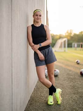 Mercurial Superfly 10 Elite – High-intensity pre-game warm-up gear including a sleeveless compression base layer, lightweight athletic mesh shorts, and a matching neon headband for visibility.