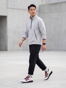Porsche Xetic V Transparency Mens Sneakers – Pair these sneakers with black technical cargo pants and a light grey quarter-zip windbreaker to lean into a futuristic techwear aesthetic.