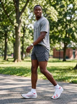 Ua Shakedown Elite 3 – An oversized graphic training tee paired with classic 5-inch mesh athletic shorts for a relaxed, functional practice aesthetic.